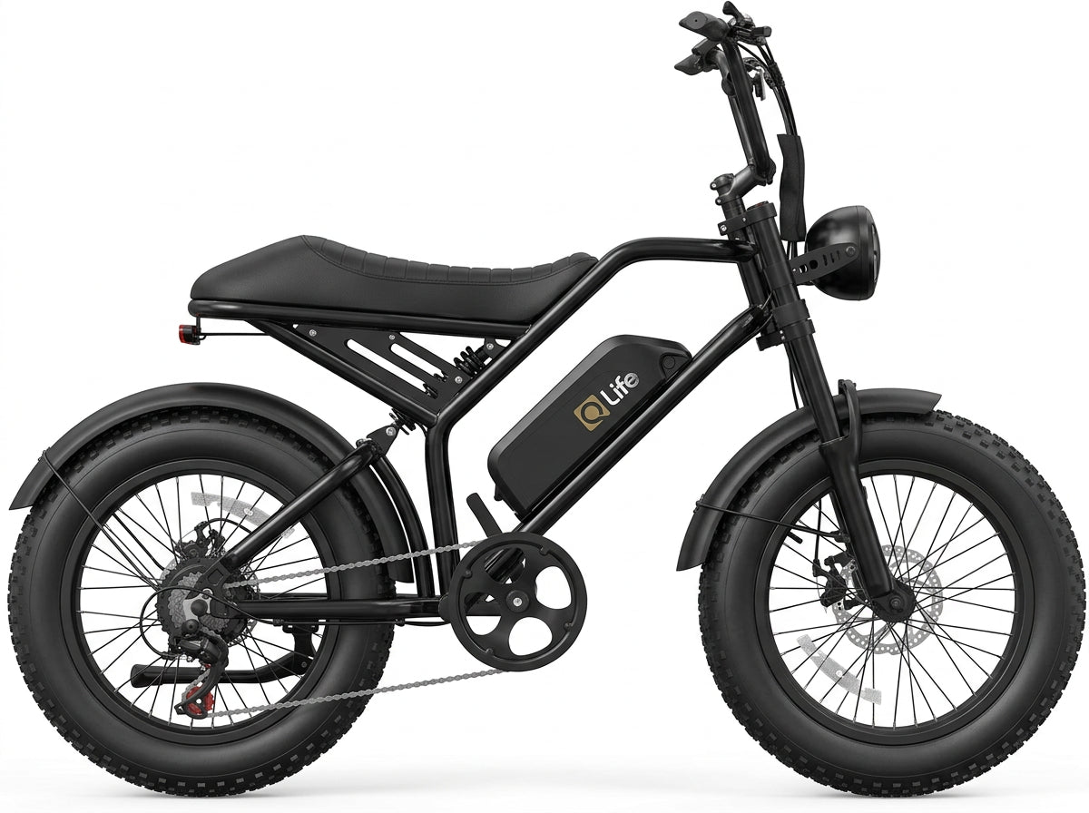 Qlife Spark Dual Battery moped-style electric bike